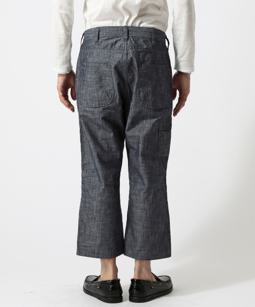 BEAMS（ビームス）の「○BEAMS / ワンウォッシュ 裾裏 ペインター クロップドパンツ（チノパンツ・メンズ・ブルー/ネイビー/その他1・SMALL/MEDIUM/LARGE/X-LARGE）」の6枚目の写真
