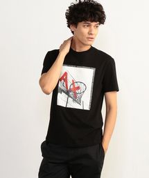 ARMANI EXCHANGE | 【A|Xアルマーニ エクスチェンジ】バスケットゴールフォトプリント　クルーネック半袖Ｔシャツ(Tシャツ/カットソー)