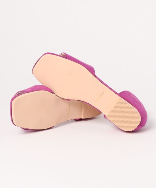 KOBE LETTUCE（コウベレタス）の「ワンベルトスクエアトゥフラットサンダル（サンダル・レディース・ホワイト/ブラック/ピンク/ターコイズブルー/シルバー/ゴールド/ベージュ/ブラウン・LL/S/M/L）」の10枚目の写真