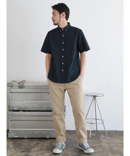 CRAFT STANDARD BOUTIQUE（クラフトスタンダードブティック）の「【新色追加】23col.ベ-シックオックスボタンダウン半袖シャツ ○☆（シャツ/ブラウス・メンズ・チェック/ブルーグリーン/ホワイト系その他5/グレー系その他3/グリーン系その他5/ブルー系その他2/ブルー系その他3/ブルー系その他4/ブルー系その他5/イエロー系その他/その他5/その他8/その他9/ストライプ/ダークグレー/ダークグリーン/ライトグレー/ブラック/サックスブルー/ブルー/ネイビー/グレー/オフホワイト/レッド系その他7・M/L/LL/S）」の11枚目の写真