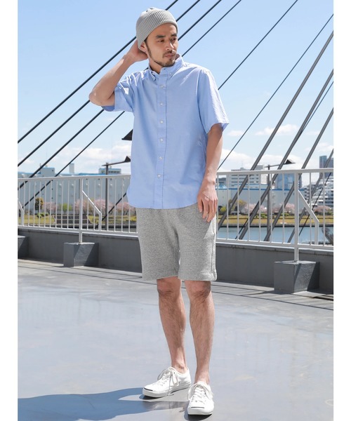 CRAFT STANDARD BOUTIQUE（クラフトスタンダードブティック）の「【新色追加】23col.ベ-シックオックスボタンダウン半袖シャツ ○☆（シャツ/ブラウス・メンズ・チェック/ブルーグリーン/ホワイト系その他5/グレー系その他3/グリーン系その他5/ブルー系その他2/ブルー系その他3/ブルー系その他4/ブルー系その他5/イエロー系その他/その他5/その他8/その他9/ストライプ/ダークグレー/ダークグリーン/ライトグレー/ブラック/サックスブルー/ブルー/ネイビー/グレー/オフホワイト/レッド系その他7・M/L/LL/S）」の12枚目の写真