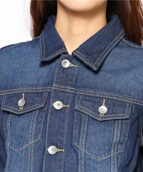 natural couture（ナチュラルクチュール）の「Ｇジャン（ブルゾン・レディース・ブルー/インディゴブルー・FREE）」の5枚目の写真