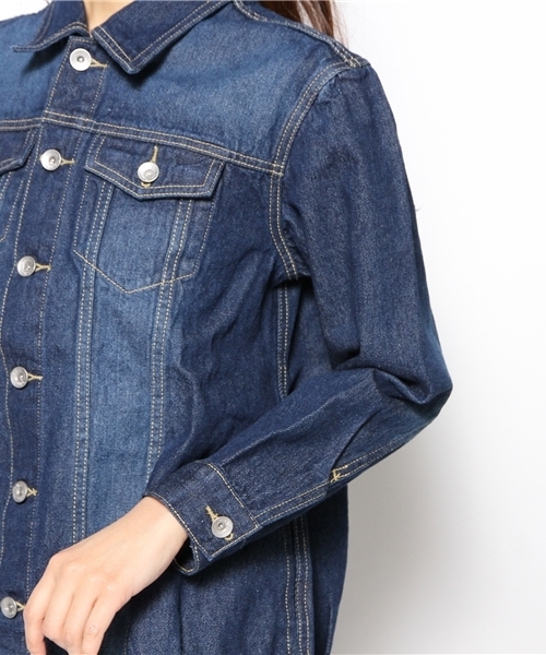 natural couture（ナチュラルクチュール）の「Ｇジャン（ブルゾン・レディース・ブルー/インディゴブルー・FREE）」の14枚目の写真