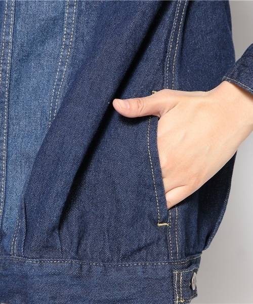 natural couture（ナチュラルクチュール）の「Ｇジャン（ブルゾン・レディース・ブルー/インディゴブルー・FREE）」の11枚目の写真