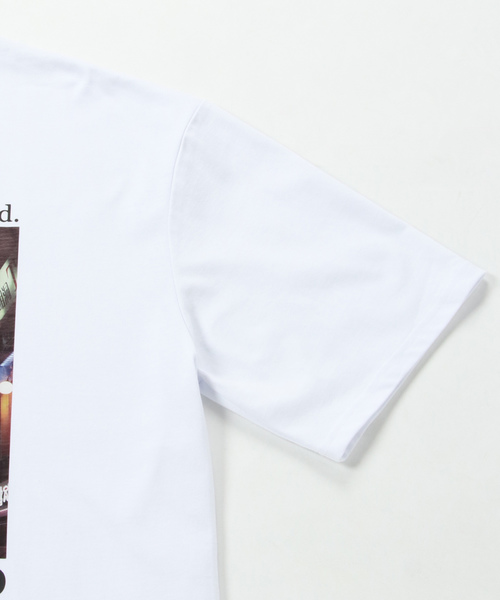 NO NEED(ノーニード)の「ハーフスリーブフォト&メッセージプリントオーバーサイズTシャツ(Tシャツ/カットソー・メンズ・ホワイト/ブラック/イエロー/キャメル・フリ-)」の16枚目の写真