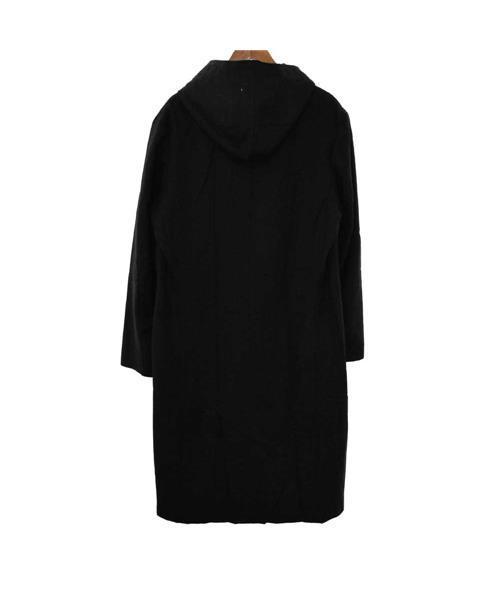 【やーまん/Y's】フード付き黒ウールコート Y's】フード付き黒ウールコート 【公式通販】