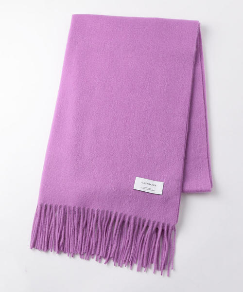 green label relaxing（グリーンレーベルリラクシング）の「D カシミヤムジ ストール（ストール/ショール・レディース・ライラック/ライム/ダークグレー/モカ/ネイビー/ライトグレー/ブラック・FREE）」の7枚目の写真