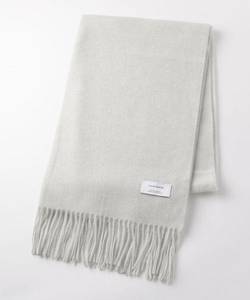 green label relaxing（グリーンレーベルリラクシング）の「D カシミヤムジ ストール（ストール/ショール・レディース・ライラック/ライム/ダークグレー/モカ/ネイビー/ライトグレー/ブラック・FREE）」の12枚目の写真