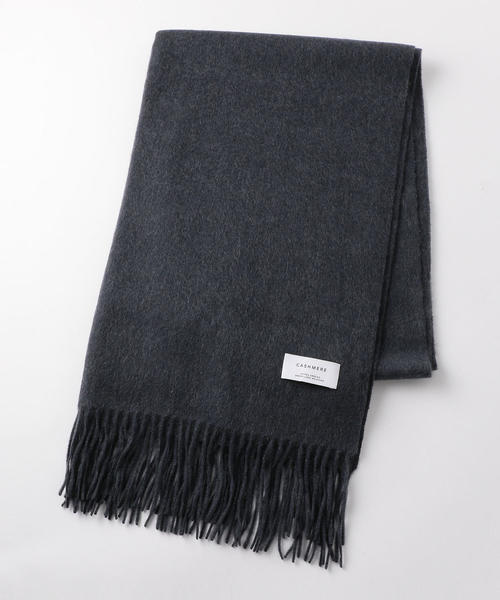 green label relaxing（グリーンレーベルリラクシング）の「D カシミヤムジ ストール（ストール/ショール・レディース・ライラック/ライム/ダークグレー/モカ/ネイビー/ライトグレー/ブラック・FREE）」の11枚目の写真