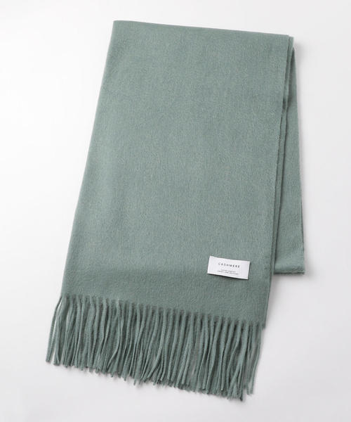 green label relaxing（グリーンレーベルリラクシング）の「D カシミヤムジ ストール（ストール/ショール・レディース・ライラック/ライム/ダークグレー/モカ/ネイビー/ライトグレー/ブラック・FREE）」の10枚目の写真