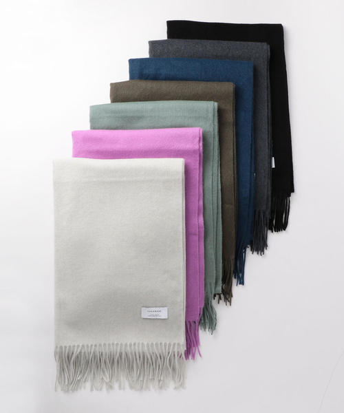 green label relaxing（グリーンレーベルリラクシング）の「D カシミヤムジ ストール（ストール/ショール・レディース・ライラック/ライム/ダークグレー/モカ/ネイビー/ライトグレー/ブラック・FREE）」の15枚目の写真