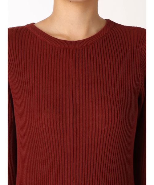 Ungrid（アングリッド）の「フレアニットワンピース（ワンピース・レディース・ブラック/ブラウン/ダークオレンジ・FREE）」の9枚目の写真