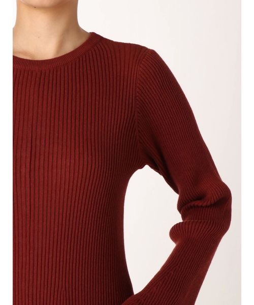 Ungrid（アングリッド）の「フレアニットワンピース（ワンピース・レディース・ブラック/ブラウン/ダークオレンジ・FREE）」の10枚目の写真