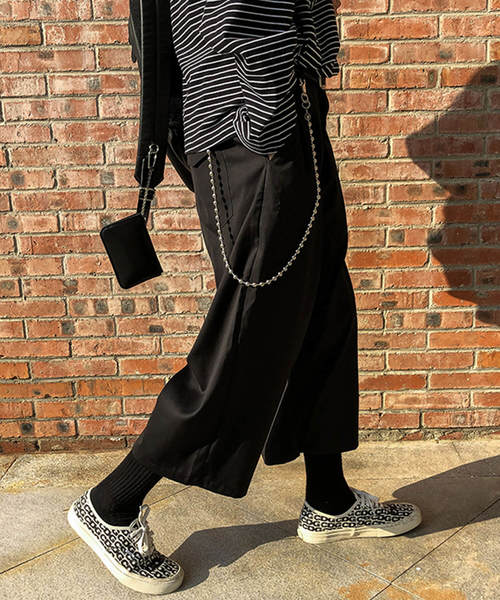 MGV（エムジーヴィー）の「【MGV】TRスーパーワイドクロップドスラックス（スラックス・メンズ・ブラック/チャコールグレー・MEDIUM/LARGE）」の7枚目の写真