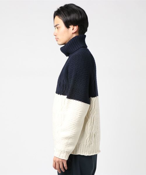 wrapinknot ケーブル柄 ニット wrapinknot ケーブル柄 ニット