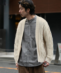 URBAN RESEARCH Sonny Label MEN�i�A�[�o�����T�[�`�T�j�[���[�x�������Y�j�́u�P�[�u����������J�[�f�B�K���i�J�[�f�B�K���j�v