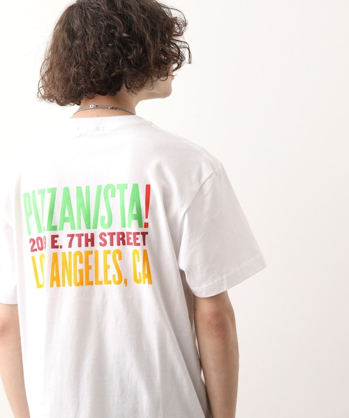 JUNRED（ジュンレッド）の「PIZZANISTA!3連ロゴT（Tシャツ/カットソー・メンズ・ホワイト/ブラック・M/L）」の4枚目の写真