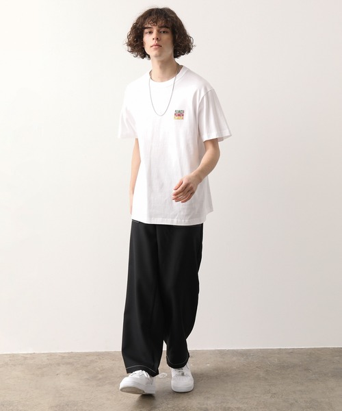 JUNRED（ジュンレッド）の「PIZZANISTA!3連ロゴT（Tシャツ/カットソー・メンズ・ホワイト/ブラック・M/L）」の5枚目の写真