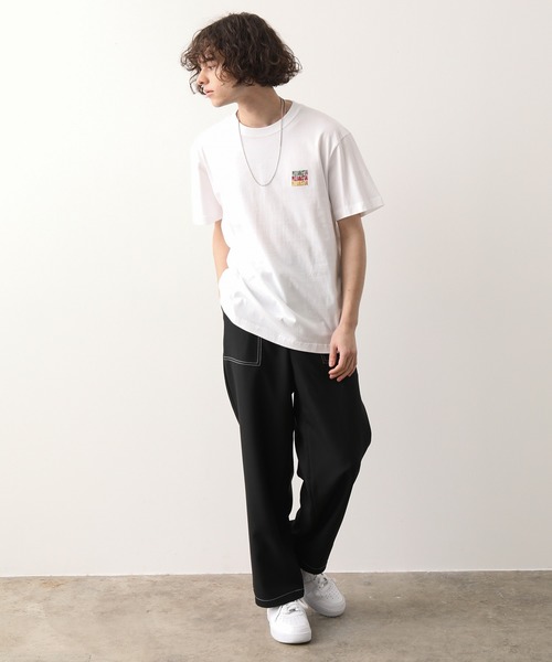 JUNRED（ジュンレッド）の「PIZZANISTA!3連ロゴT（Tシャツ/カットソー・メンズ・ホワイト/ブラック・M/L）」の6枚目の写真