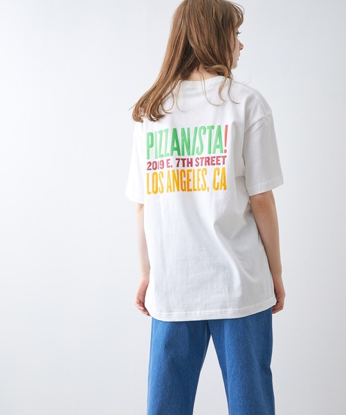JUNRED（ジュンレッド）の「PIZZANISTA!3連ロゴT（Tシャツ/カットソー・メンズ・ホワイト/ブラック・M/L）」の22枚目の写真