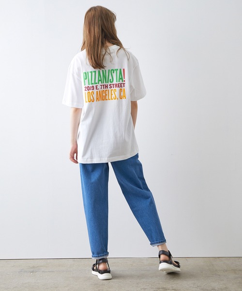 JUNRED（ジュンレッド）の「PIZZANISTA!3連ロゴT（Tシャツ/カットソー・メンズ・ホワイト/ブラック・M/L）」の20枚目の写真