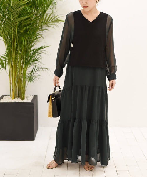 Eimee Law エイミーロウ の ベストドッキングティアードドレス ワンピース Wear