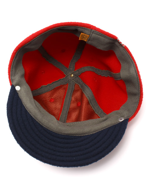 BEAMS BOY（ビームスボーイ）の「decho / フリース BallCAP 14FW（キャップ・レディース・グレー/レッド・ONE SIZE）」の7枚目の写真