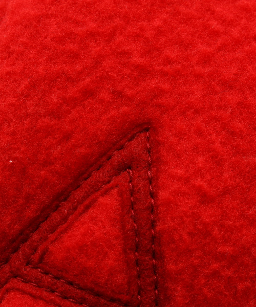 BEAMS BOY（ビームスボーイ）の「decho / フリース BallCAP 14FW（キャップ・レディース・グレー/レッド・ONE SIZE）」の9枚目の写真