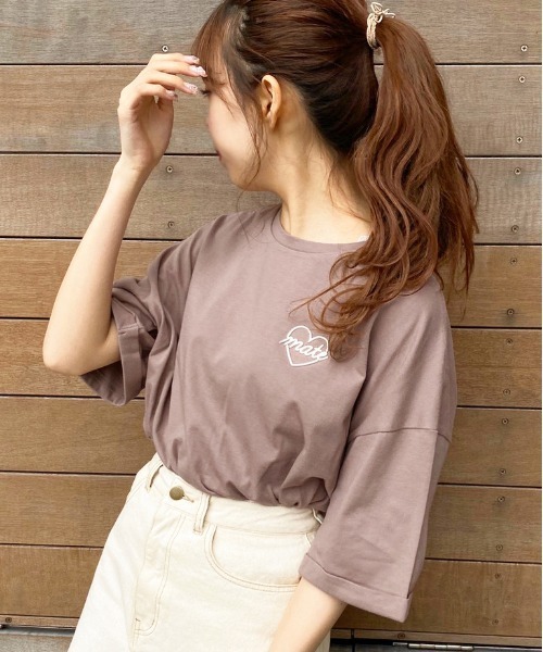 apres jour(アプレジュール)の「アソートロールアップT2【ZOZOTOWN限定アイテム】(Tシャツ/カットソー・レディース・オレンジ/ホワイト系その他/ホワイト/モカ/サックスブルー/オフホワイト/ブラック/その他・フリー)」の5枚目の写真