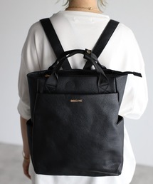 【グッシオベーシック】 PUレザー トート型リュックサック/バックパック A4