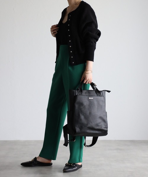 GUSCIO(グッシオ)の「【グッシオベーシック】 PUレザー トート型リュックサック/バックパック A4(バックパック/リュック・レディース・ブラック/ベージュ/グレー/オレンジ/ブルー・FREE)」の22枚目の写真