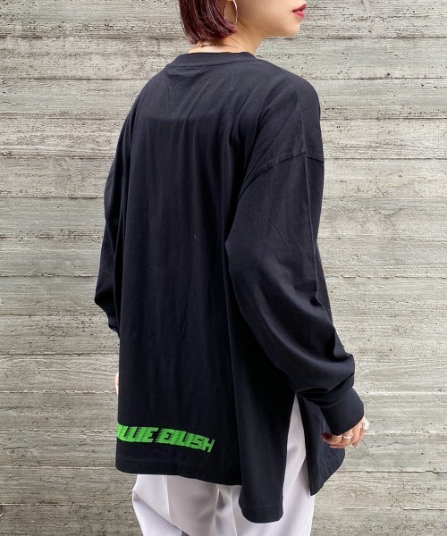 PAGEBOY(ページボーイ)の「BILLIE EILISH ロンT(Tシャツ/カットソー・レディース・ホワイト/ブラック・FREE)」の3枚目の写真