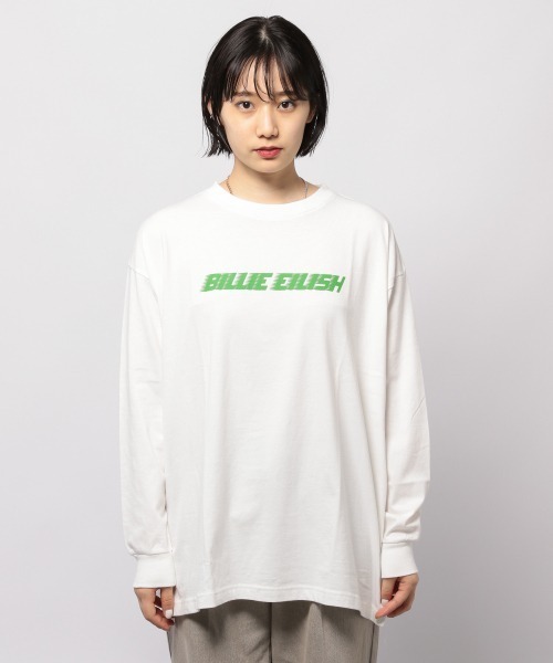 PAGEBOY(ページボーイ)の「BILLIE EILISH ロンT(Tシャツ/カットソー・レディース・ホワイト/ブラック・FREE)」の14枚目の写真