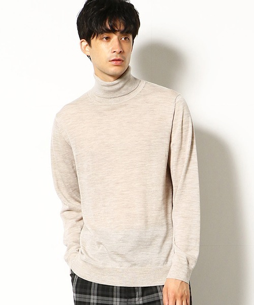 COMME　CA COMMUNE（コムサコミューン）の「ラネロッシタートルネックニット（ニット/セーター・メンズ・ブラック/キナリ/チャコール/ベージュ/グリーン/レンガ・MEDIUM/LARGE）」の2枚目の写真