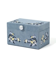 エンブロイダリー ジュエリーボックス S ブルー