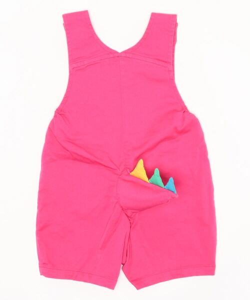 HYSTERIC MINI（ヒステリックミニ）の「MINILAシッポ付サロペット（サロペット/オーバーオール・キッズ・ピンク/イエロー/グリーン・FREE）」の4枚目の写真