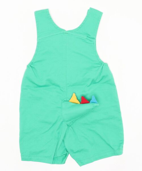 HYSTERIC MINI（ヒステリックミニ）の「MINILAシッポ付サロペット（サロペット/オーバーオール・キッズ・ピンク/イエロー/グリーン・FREE）」の5枚目の写真