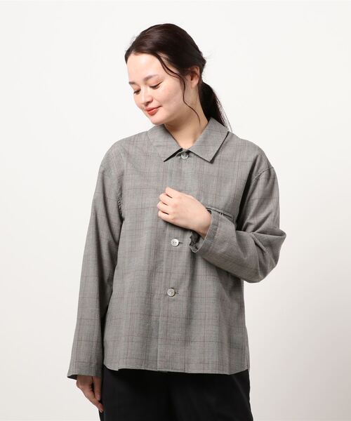 note et silence （ノートエシロンス）の「〇追燃グレンチェックワークシャツ（シャツ/ブラウス・レディース・その他・FREE）」の17枚目の写真