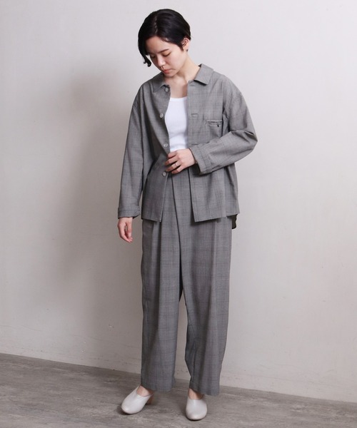 note et silence （ノートエシロンス）の「〇追燃グレンチェックワークシャツ（シャツ/ブラウス・レディース・その他・FREE）」の8枚目の写真