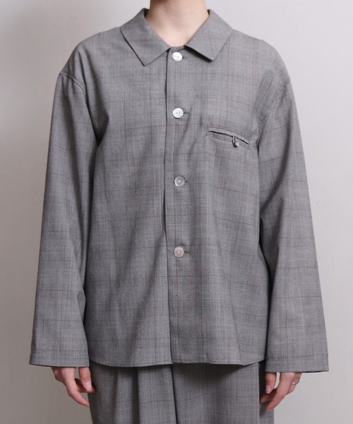 note et silence （ノートエシロンス）の「〇追燃グレンチェックワークシャツ（シャツ/ブラウス・レディース・その他・FREE）」の9枚目の写真