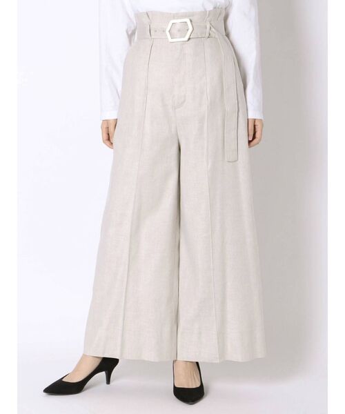 MERCURYDUO(マーキュリーデュオ)の「リネンハイウエストワイドパンツ(その他パンツ・レディース・パープル/アイボリー/ミント・FREE)」の12枚目の写真