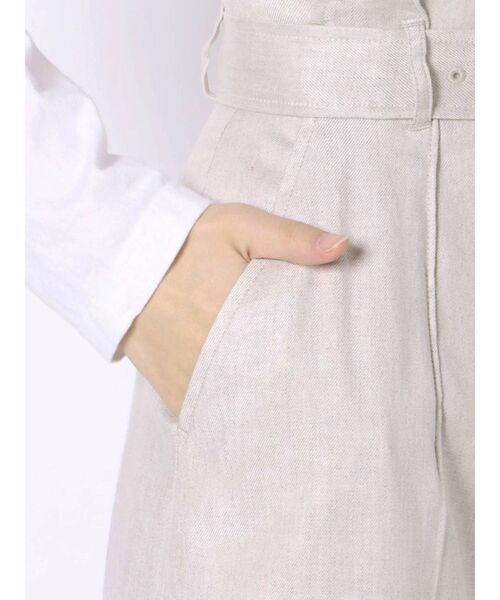 MERCURYDUO(マーキュリーデュオ)の「リネンハイウエストワイドパンツ(その他パンツ・レディース・パープル/アイボリー/ミント・FREE)」の18枚目の写真