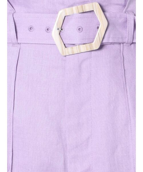 MERCURYDUO(マーキュリーデュオ)の「リネンハイウエストワイドパンツ(その他パンツ・レディース・パープル/アイボリー/ミント・FREE)」の21枚目の写真