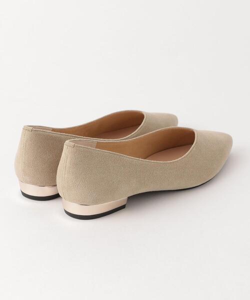 closet story(クローゼットストーリー)の「<closet story>Vカット メタルヒール フラットシューズ(その他シューズ・レディース・ライトブルー/ベージュ・23cm/24.5cm/23.5cm/24cm)」の4枚目の写真
