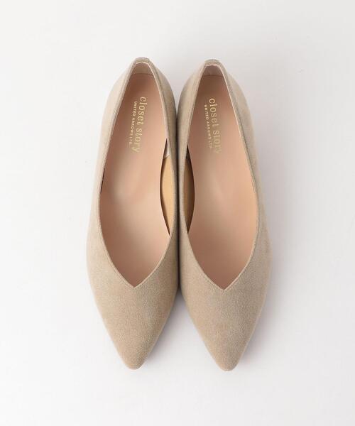 closet story(クローゼットストーリー)の「<closet story>Vカット メタルヒール フラットシューズ(その他シューズ・レディース・ライトブルー/ベージュ・23cm/24.5cm/23.5cm/24cm)」の6枚目の写真