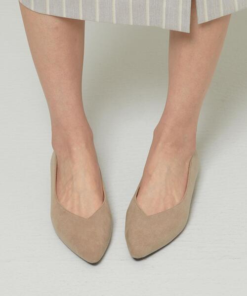 closet story(クローゼットストーリー)の「<closet story>Vカット メタルヒール フラットシューズ(その他シューズ・レディース・ライトブルー/ベージュ・23cm/24.5cm/23.5cm/24cm)」の12枚目の写真