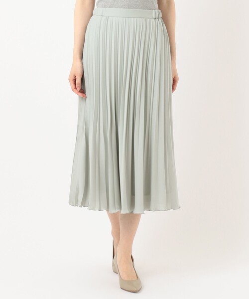 J.PRESS Ladies(J.プレス レディス)の「【洗える】バックジョーゼットサテン プリーツスカート(スカート・レディース・ベージュ系/ピンク系/ライトグリーン系・S/XS)」の4枚目の写真