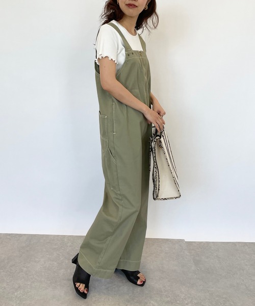 Lee（リー）の「【Lee/リー】フロントZIPサロペット（サロペット