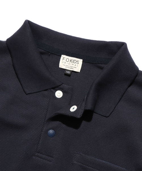 F.O.KIDS（エフオーキッズ）の「F.O.KIDS/エフオーキッズ　ビッグポロシャツ（シャツ/ブラウス・キッズ・ベージュ/ネイビー/キャメル・120/140）」の6枚目の写真