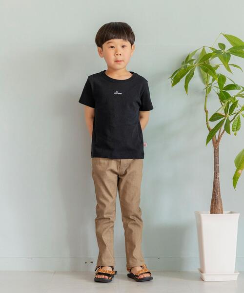 coen（コーエン）の「【coen キッズ/ジュニア】コーエンロゴ刺繍Tシャツ（Tシャツ/カットソー・キッズ・ブラック/ホワイト・130/110/100/120）」の3枚目の写真